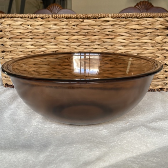Pyrex Kitchen Vintage Pyrex Amber Brown 4 Qt Nesting Mixing Bowl